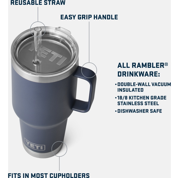 2026 YETI Rambler 35 OZ Straw Mug 70000002873 - Tropical Pink